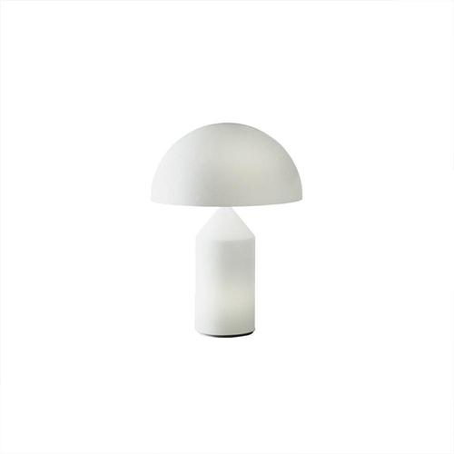 Set of two table lamp -large and small- "atollo" designed by vico magistretti in 1977. Manufactured by oluce, italy....