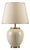 Large Vintage Hollywood Regency Ceramic Lamp with Beige Onyx Effect and Gilded Brass from Faïencerie De Bruyn, 1970s For Sale