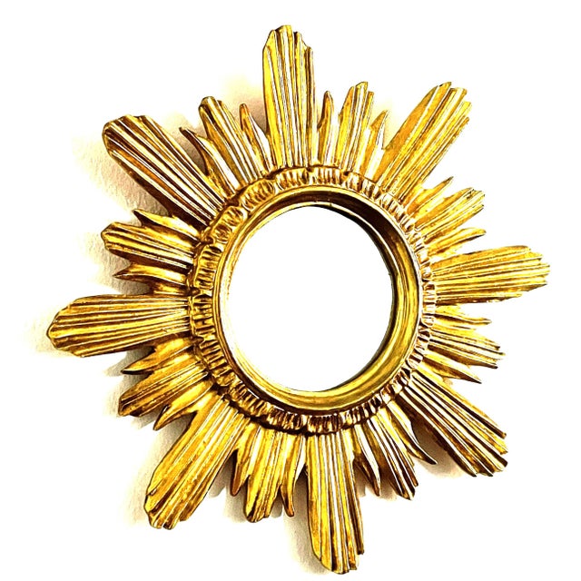Wenz Giltwood Sunburst Mirror, Germany, 1960s For Sale - Image 13 of 13