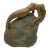 1980s Neoclassic Bronze Nude Mermaid Siren Statue on Beach Rock by James Siebert For Sale
