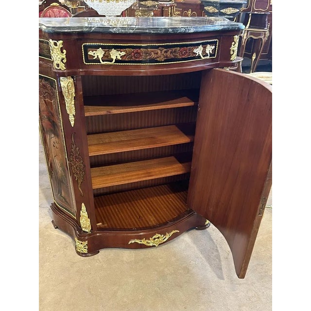 1980s 1980s French Louis XV Style Marble Commode Furniture For Sale - Image 5 of 5