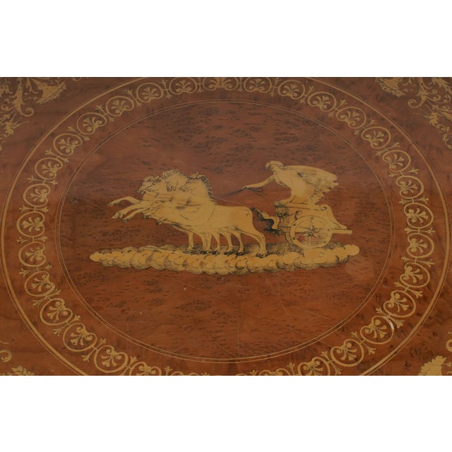 Vintage Italian Marquetry Convertible Roulette, Chess and Card Game Table For Sale - Image 9 of 10