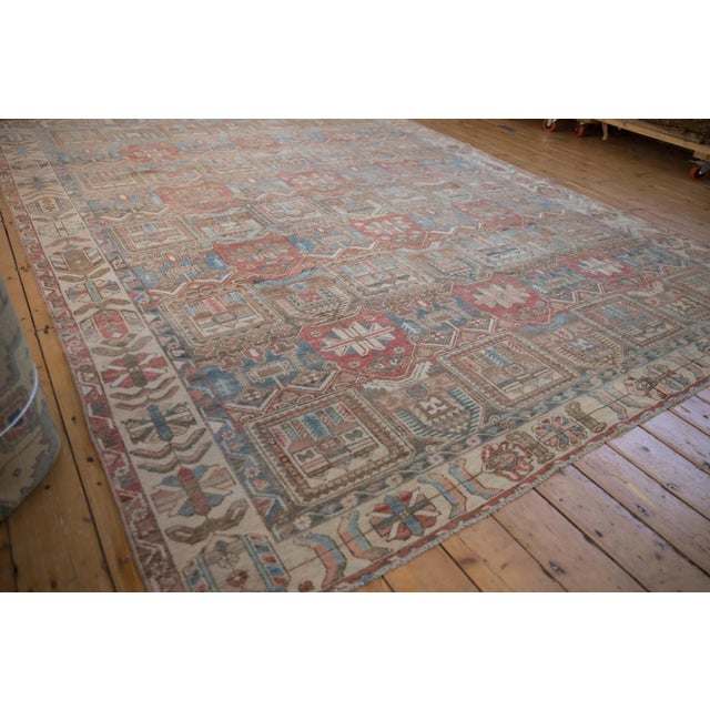 Vintage Distressed Bakhtiari Carpet - 9'3" X 11'4" For Sale In New York - Image 6 of 11