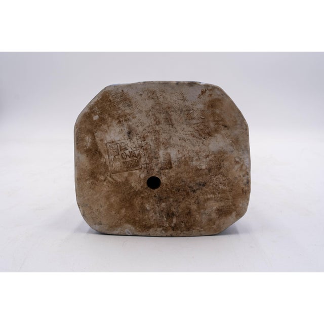 Pair of Vintage Chinese Blue & White Porcelain Chinese Emperor Figures For Sale - Image 16 of 18