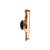 A Victorian 14k rosy yellow gold brooch featuring a cabochon-cut almandine garnet carbuncle. Delicate floral and leaf...