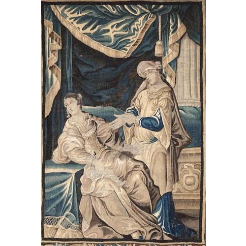 Antique Aubusson Tapestry, 1700s For Sale - Image 5 of 7
