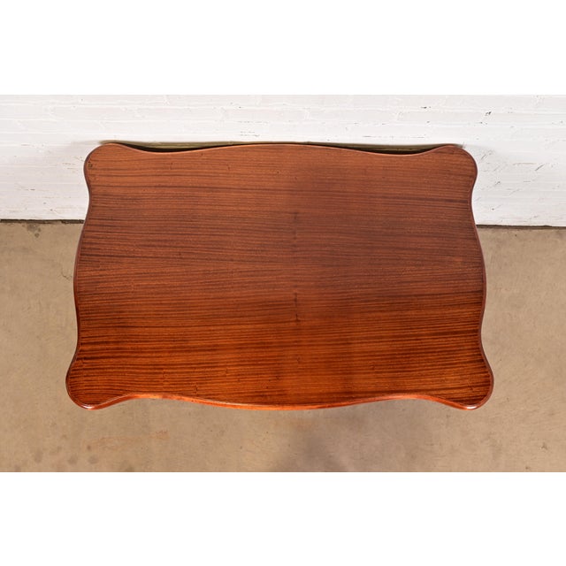 R. J. Horner Style Antique American Empire Carved Mahogany Writing Desk or Library Table, Circa 1890s For Sale - Image 9 of 12