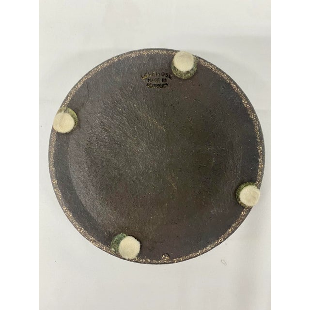 Danish Modern Løvemose Ceramic and Enamel Dish For Sale - Image 4 of 5