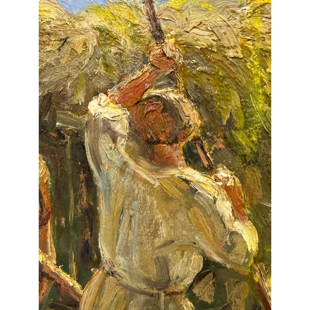 Alexander Alexandrovich Karamzin Framed Oil on Canvas, Mid 20th Century For Sale In San Francisco - Image 6 of 12