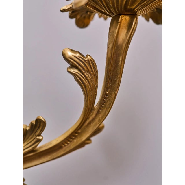Louis XV Three-Armed Wall Lamps, Set of 2 For Sale - Image 3 of 9