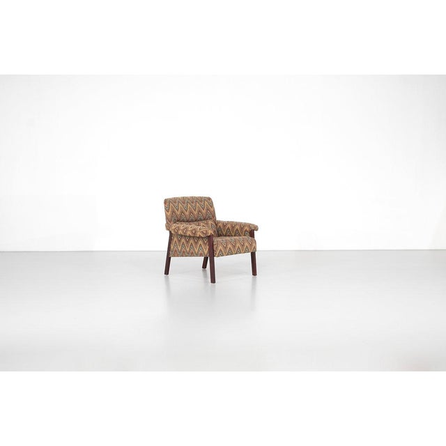 Armchair in Fabric and Wood, Italy, 1960s For Sale - Image 11 of 16