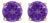 14K Yellow Gold 5X5MM Round Purple Amethyst Solitaire Stud Earrings For Sale