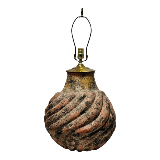 Late 20th Century Organic Post Modern Resin Lamp For Sale