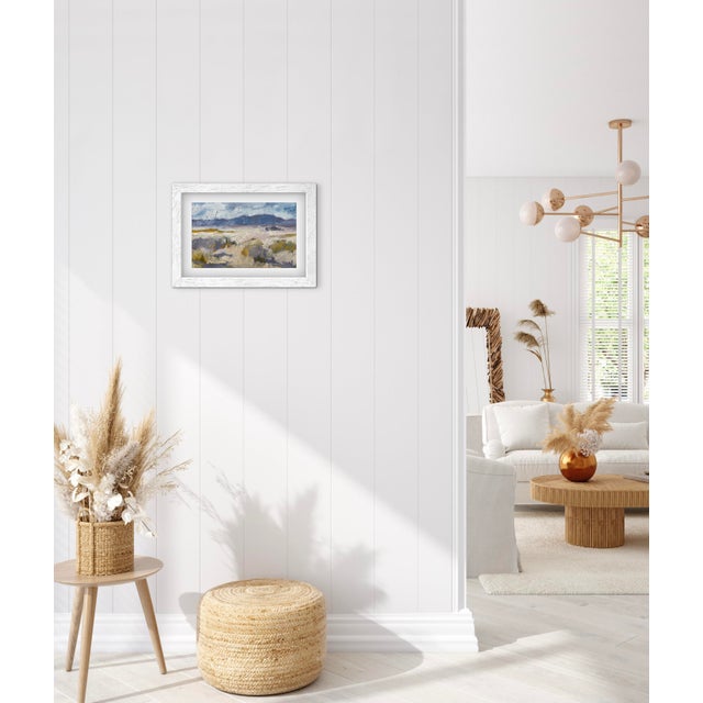 2020s Earth Tone Abstract Desert Landscape Oil Painting – Southwestern Wall Art by L Haas For Sale - Image 5 of 9