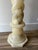 Stone Vintage Carved Twisted Alabaster Pedestal Stand For Sale - Image 7 of 12