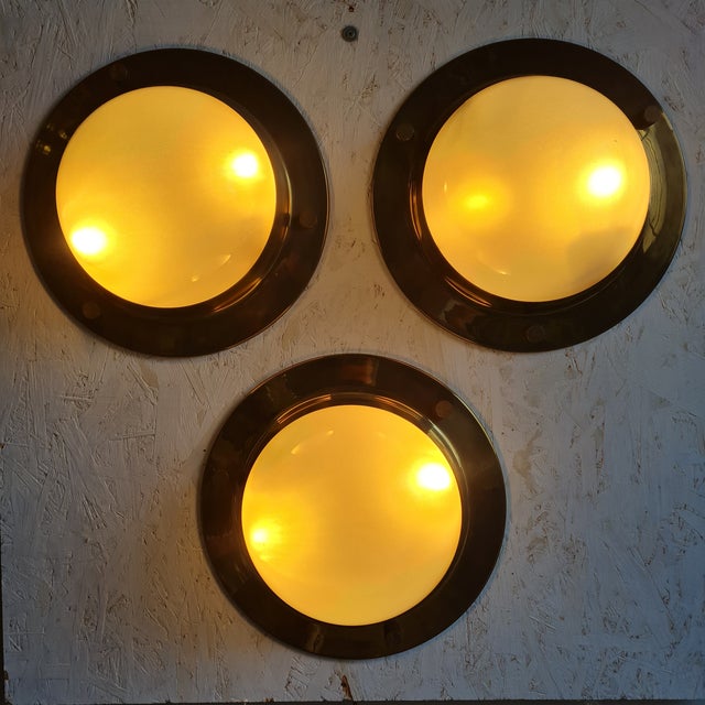 1960s LPS6 Recessed Lamps attributed to Luigi Caccia Dominioni, 1960s, Set of 3 For Sale - Image 5 of 8