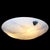 1980s Bespoke Art Deco Style Novara Faux Alabaster Saucer Chandelier For Sale - Image 9 of 9