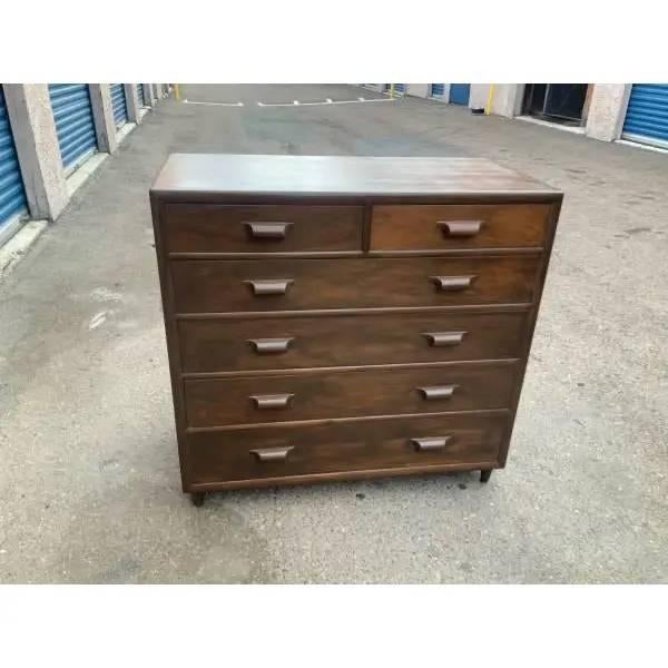Mid Century Solid Walnut Highboy Mid Century Solid Walnut Highboy Mid century modern solid walnut high boy. Dresser was...