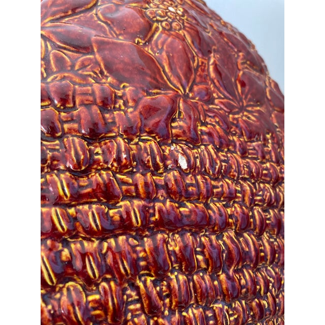 Large Burmantofts English Majolica Glazed Faience Cachepot or