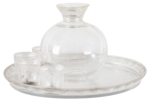 Poppy Drinks Service by Rene Lalique, 1930s, Set of 6