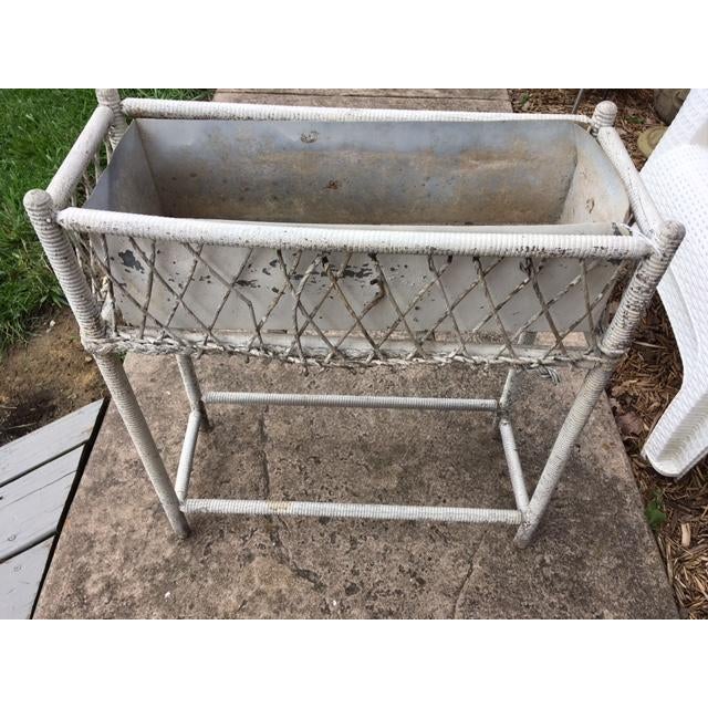 Early 20th Century Victorian Wicker Plant Stand For Sale - Image 4 of 12