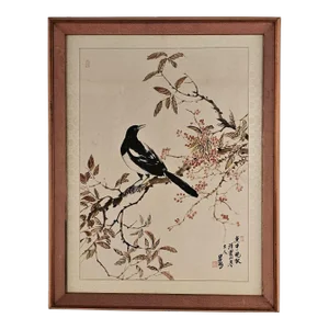 Vintage Chinese Ink and Wash Painting, Circa 1920s