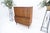 Mid Century 5 Drawer Double Door Compartment Walnut Tall High Chest Dresser MINT For Sale - Image 6 of 12