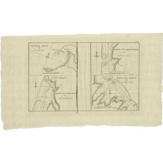 Early 19th Century Antique Map of the Harbors of Matavai by Cook, 1803 For Sale - Image 5 of 5