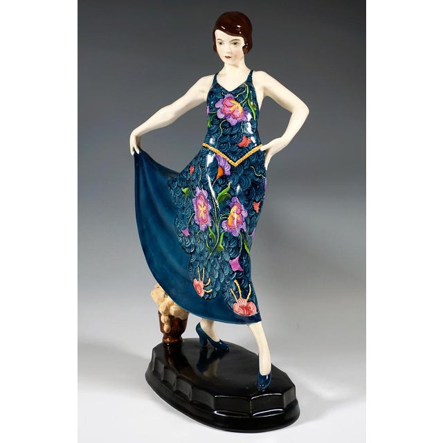 Art Deco Figure by Stephan Dakon for Goldscheider, 1920s For Sale - Image 4 of 9