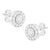 Time to make your appearance glow with this shimmering pair of 1 ct tdw stud earrings. The pair made with 14k white gold...