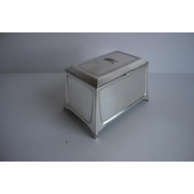 Metal Cigarette or Cigar Box from Art Krupp Berndorf, 1900 For Sale - Image 7 of 15