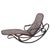Traditional Late 19th Century Vienna Secession Bent Oak & Cane Chaise Lounge Rocker No.7500 Attributed to Gebrüder Thonet For Sale - Image 3 of 6