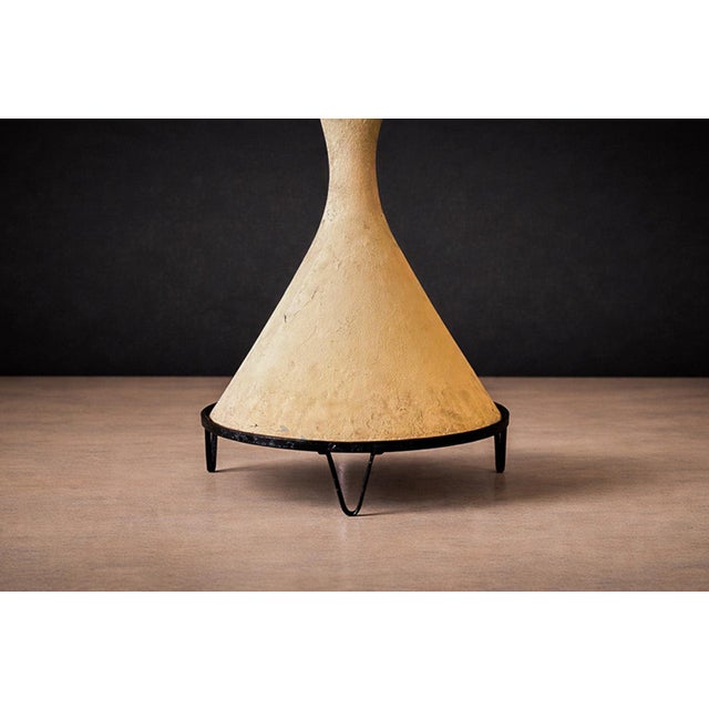 Willy Guhl Hour-Glass shaped Planter in Fiber Cement with Iron Base, Willy Guhl, 1960s - Lot 857 For Sale - Image 4 of 11