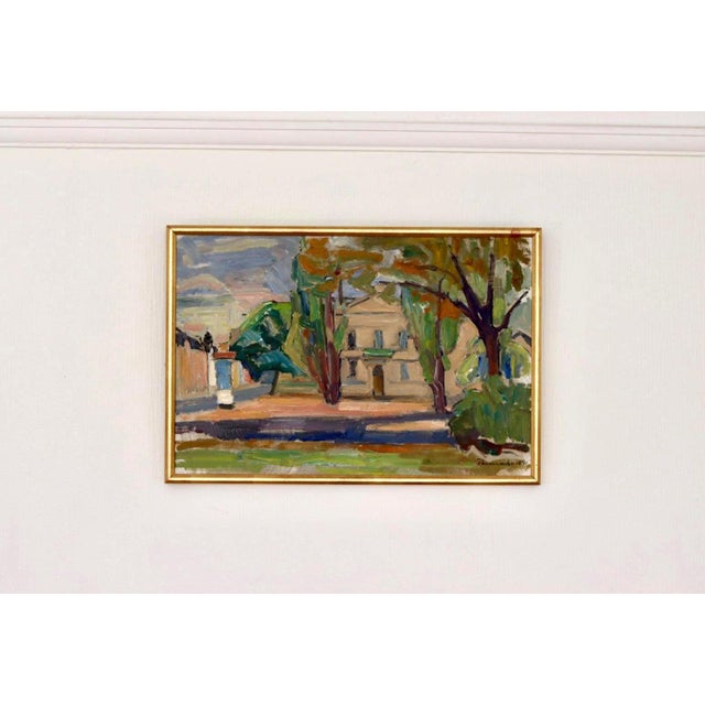 1960s Harry Thomander, Örebro 2, 1964, Oil on Canvas, Framed For Sale - Image 5 of 18