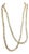 1950s Long Fluted Necklace Features Transparent, Mold-Pressed Glass Bellflower in Jablonec Nad Nisou (Gablonz) Czechoslovakia For Sale