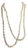 MCM Long Fluted Necklace Features Transparent, Mold-Pressed Glass Bellflower in Jablonec Nad Nisou (Gablonz) Czechoslovakia For Sale