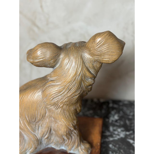 Terracotta Dog Figurine by R. Pollin, 1930 For Sale - Image 12 of 18