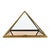 Pyramid Showcase Cabinet in Brass For Sale - Image 4 of 7