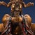 Printmaking Materials Antique Chinese Gilt Bronze Dragon King Statue With Polychrome Paint For Sale - Image 7 of 10