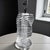 Metal Vintage Mid Modernist Clear Lucite Stacked Tiled Skyscraper Table Lamp, Attributed to Bauer For Sale - Image 7 of 10