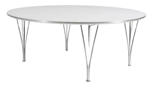 Round Coffee Table attributed to Piet Hein & Bruno Mathsson for Fritz Hansen, 2000s