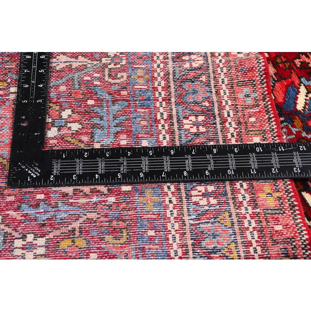 Textile Antique Persian Heriz Rug Runner, 03'03 X 11'01 For Sale - Image 7 of 10