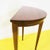 Wall-Mounted Semi-Circular Carved Wooden Table For Sale - Image 4 of 7