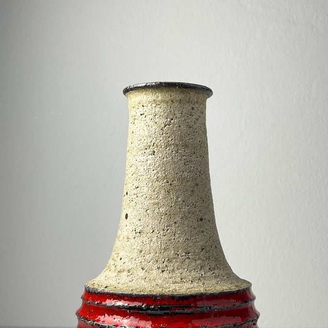 Ceramic Vintage Ceramic Vase, Italy, 1970s For Sale - Image 7 of 11