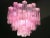Pink Tronchi Pair of Murano Glass Chandelier by Toni Zuccheri for Venini, 1970s For Sale - Image 11 of 18