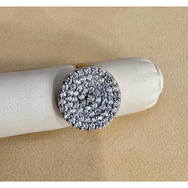 2.5 Carat Diamond Cluster Cocktail Ring 14 Karat White Gold 6.0 Grams Ring For Sale - Image 4 of 8