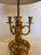 Traditional Classic Brass Bouillotte Table Lamp With 3 Candle Arms For Sale - Image 3 of 8