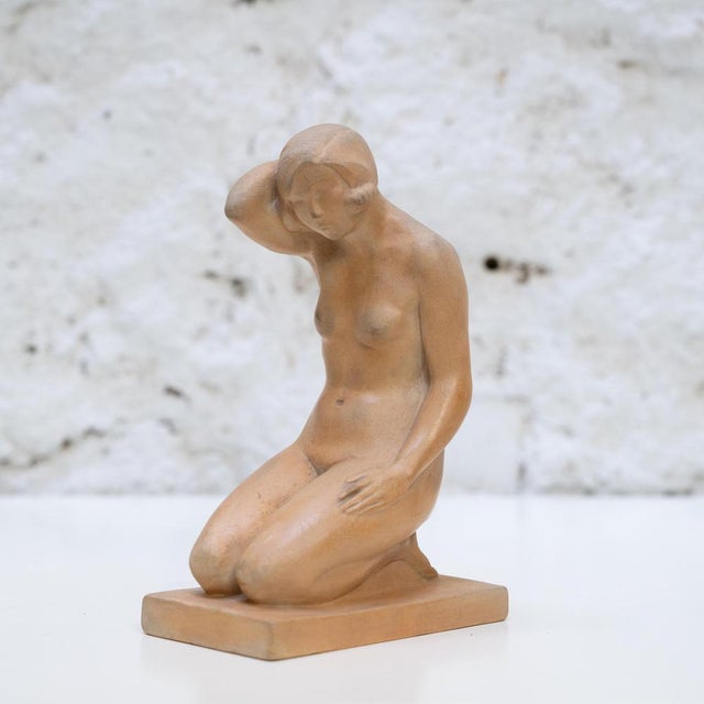 Woman Sculpture by Serra, 1930 For Sale - Image 3 of 15