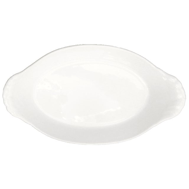 Classic oval au gratin dishes from the venerable French porcelain house of Pillivuyt et Cie. which has fabricated them...