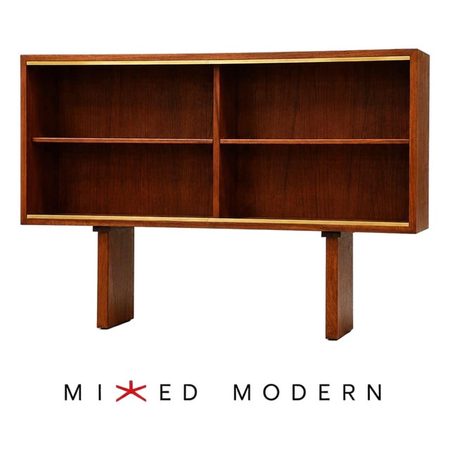 Teak Mid Century Modern Bookcase For Sale